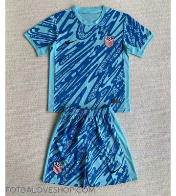 Spojené Státy Brankářské Dětské Domácí Dres Copa America 2024 Krátký Rukáv (+ trenýrky)